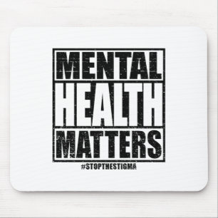 Mental Health S Mental Health Awareness Gear Stick Mouse Pad