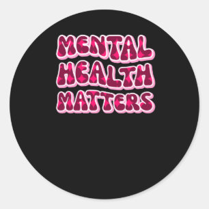 Mental Health S Pink Text Sticker