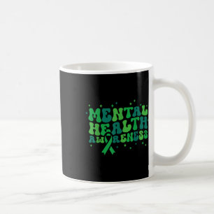 Mental Health S Retro Groovy Mental Health Awarene Coffee Mug