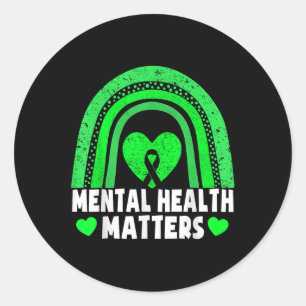 Mental Health S Shirt Mental Health Awareness Mont Classic Round Sticker