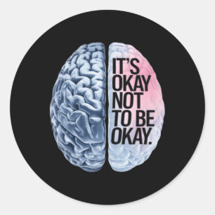 Mental Health S - Strength In Vulnerability Wellne Classic Round Sticker