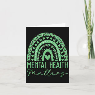 Mental Health S We Wear Green Mental Health Awaren Card