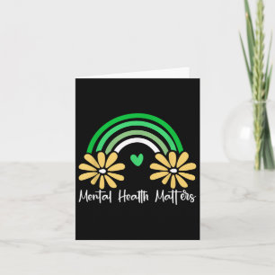 Mental Health S We Wear Green Mental Health Awaren Card