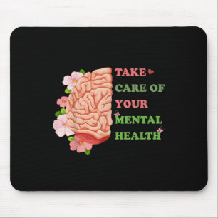 Mental Health S We Wear Green Mental Health Awaren Mouse Pad
