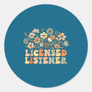 Mental Health School Counselor Therapy Classic Round Sticker