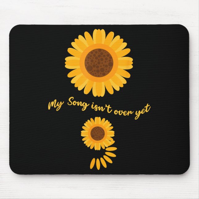 Mental Health Semicolon Sunflower Suicide Preventi Mouse Pad (Front)