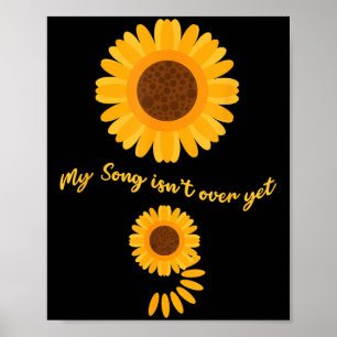 Mental Health Semicolon Sunflower Suicide Preventi Poster