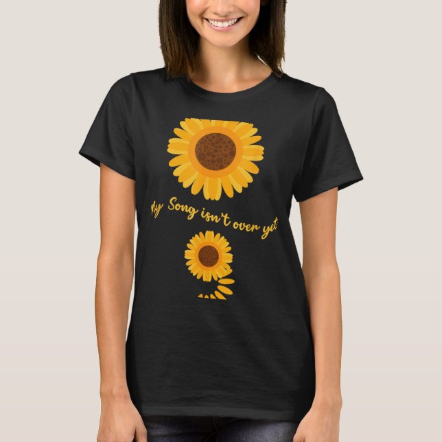 Mental Health Semicolon Sunflower Suicide Preventi T-Shirt (Front)