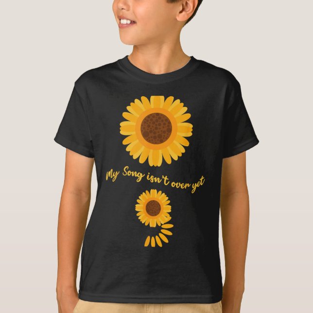 Mental Health Semicolon Sunflower Suicide Preventi T-Shirt (Front)