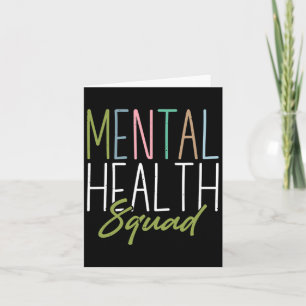 Mental Health Squad Mental Health Awareness Card