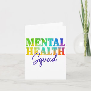 Mental Health Squad Mental Health Awareness Month  Card