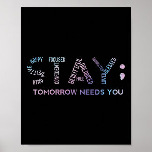 Mental Health Stay Tomorrow Needs You Aware Men Wo Poster