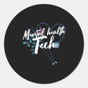 Mental Health Suicide Awareness Month Psychiatric  Classic Round Sticker