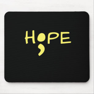Mental Health Suicide Awareness Yellow Hope Semico Mouse Pad