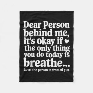 Mental Health Suicide Prevention Awareness Person  Fleece Blanket