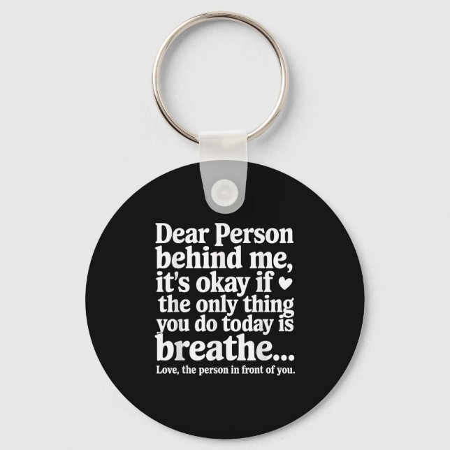 Mental Health Suicide Prevention Awareness Person  Key Ring (Front)