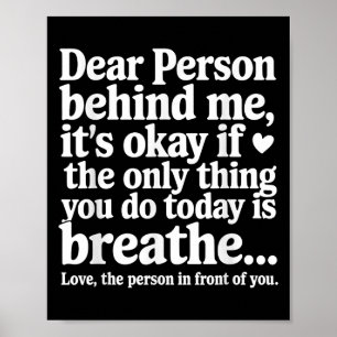 Mental Health Suicide Prevention Awareness Person  Poster