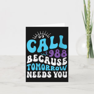 Mental Health Support 988 Suicide Prevention Week Card