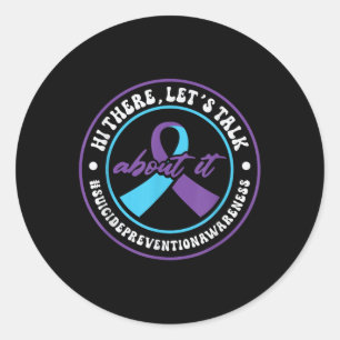 Mental Health Support 988 Suicide Prevention Week  Classic Round Sticker