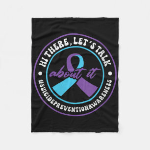 Mental Health Support 988 Suicide Prevention Week Fleece Blanket