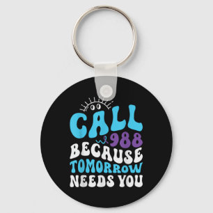 Mental Health Support 988 Suicide Prevention Week Key Ring