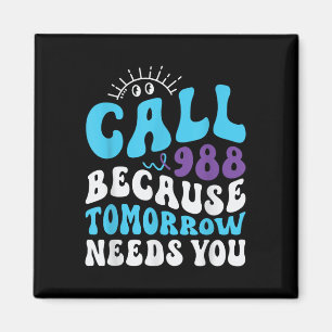 Mental Health Support 988 Suicide Prevention Week Magnet