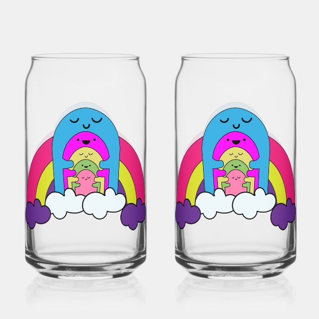 Mental Health Support Can Glass (Front)