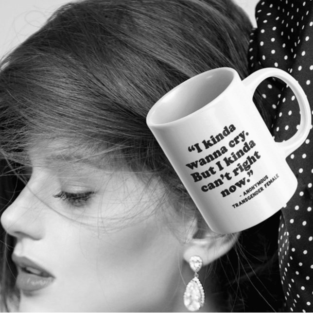 Mental Health Support | Kinda Wanna Coffee Mug (Note: This is not a picture of the actual product. This is a representation of the product.)