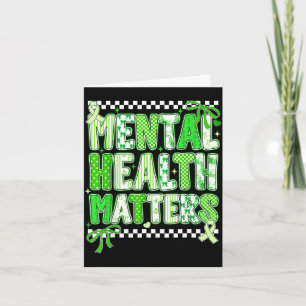 Mental health support squad preppy motivational Me Card