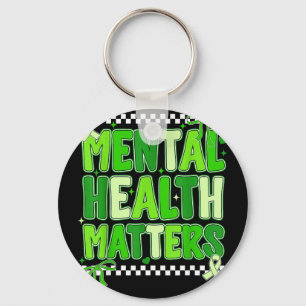 Mental health support squad preppy motivational Me Key Ring