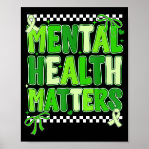 Mental health support squad preppy motivational Me Poster