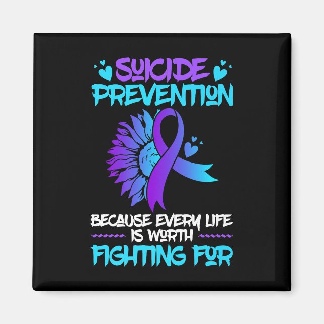 Mental Health Support Week Suicide Prevention Awar Magnet (Front)
