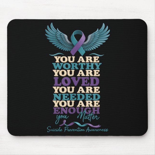 Mental Health Suprt Suicide Prevention Awareness S Mouse Pad (Front)