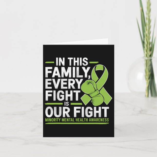 Mental Health Survivor Every Fight Is Our Fight Bo Card (Front)