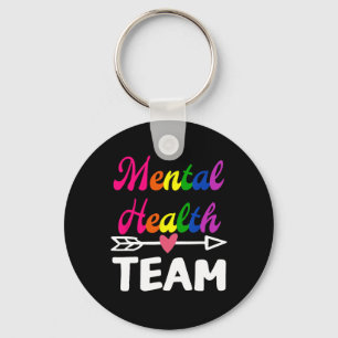 Mental Health Team Awareness Therapist Men Women S Key Ring