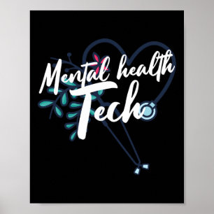 Mental Health Tech Healthcare Worker Psychiatric T Poster