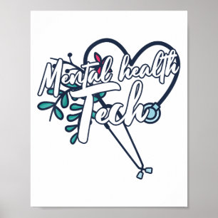 Mental Health Tech Healthcare Worker Psychiatric T Poster