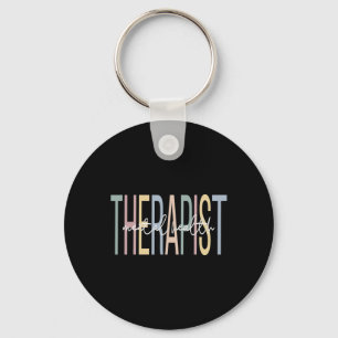 Mental Health Therapist Boho Mental Health Therapy Key Ring