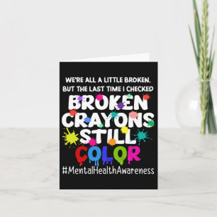 Mental Health Therapy Depression Awareness Mens Card