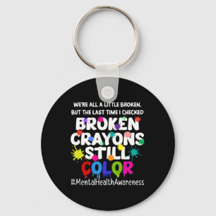 Mental Health Therapy Depression Awareness Mens Key Ring