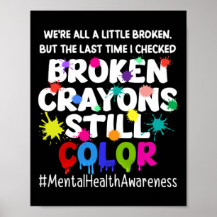 Mental Health Therapy Depression Awareness Mens Poster