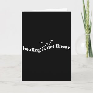 Mental Health Therapy Therapist Healing Is Not Lin Card