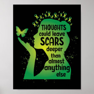 Mental Health Thoughts Could Leave Scars Poster