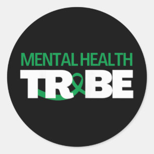 Mental Health Tribe Mental Health Awareness Classic Round Sticker