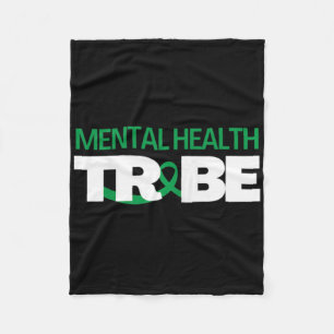 Mental Health Tribe Mental Health Awareness  Fleece Blanket