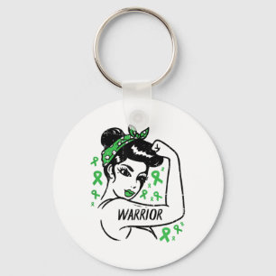 Mental Health Unbreakable Warrior Awareness Women Key Ring