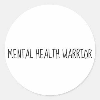 Mental health Warrior awareness support sticker
