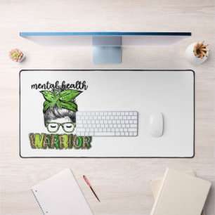 Mental health warrior desk mat