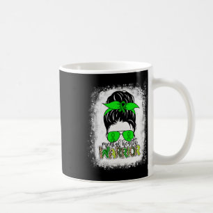 Mental Health Warrior Messy Bun Mental Health Awar Coffee Mug