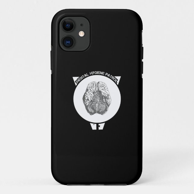 Mental Hygiene Patrol Case-Mate iPhone Case (Back)